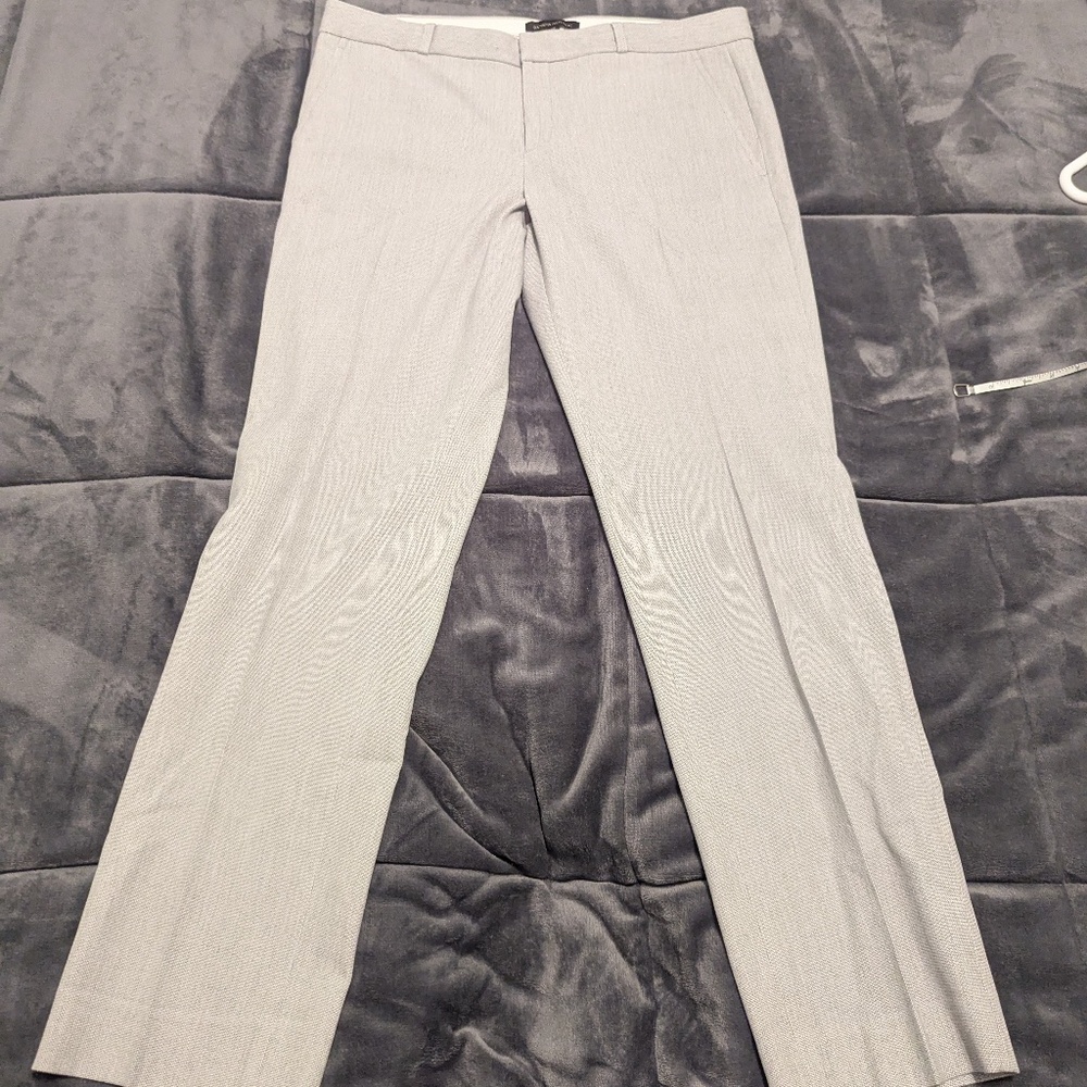 Banana Republic, Ryan, Gray striped suit/dress pants (SZ 10)